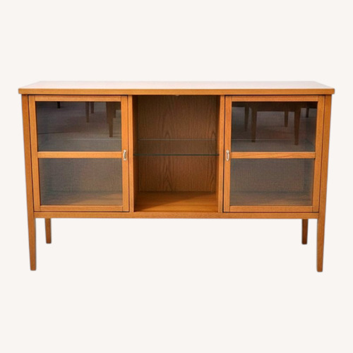 Used Dania Furniture Credenza w Wine Rack Furniture for sale on AptDeco