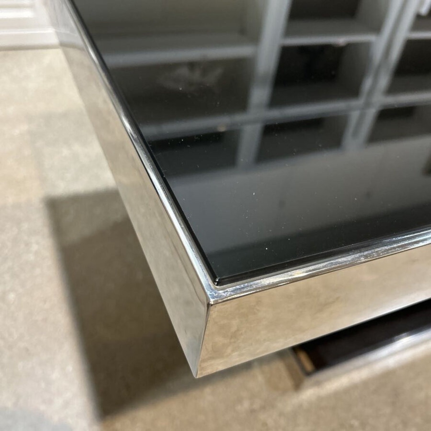 Scandinavian Designs Svante Contemporary Glass Top Dining Table - image-3