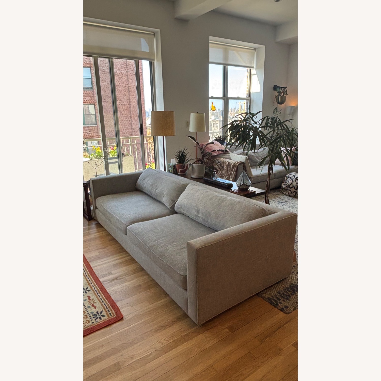 Restoration Hardware Dove Gray Sofa -8’ - image-1
