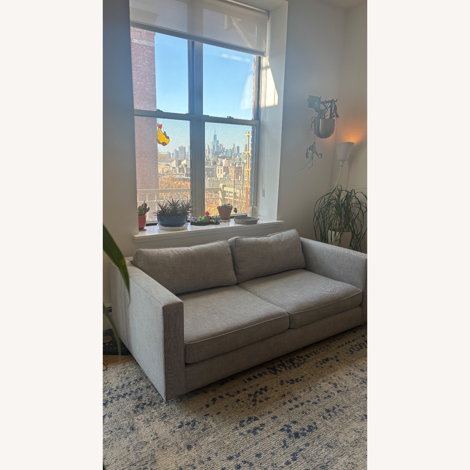 Restoration Hardware Maddox Light Gray 2 Seater Sofa - image-3