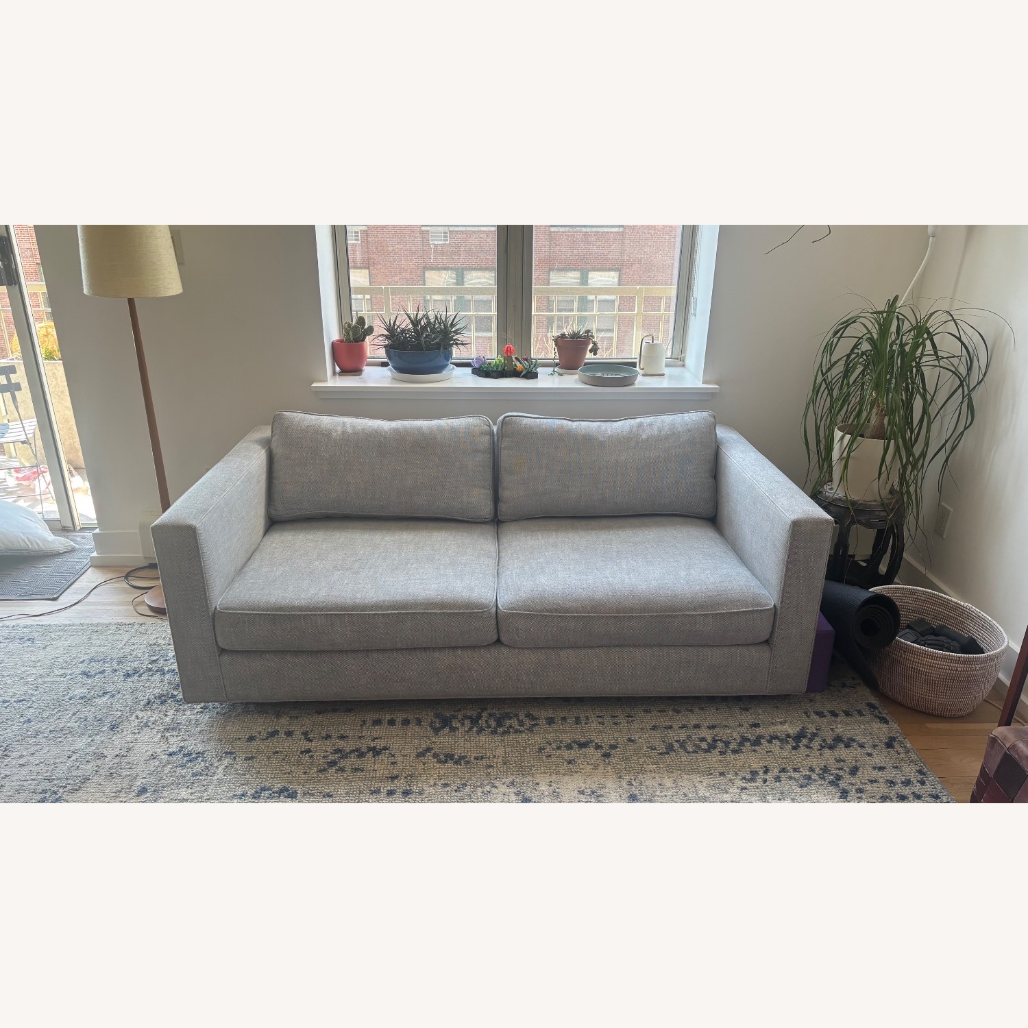 Restoration Hardware Maddox Light Gray 2 Seater Sofa - image-4