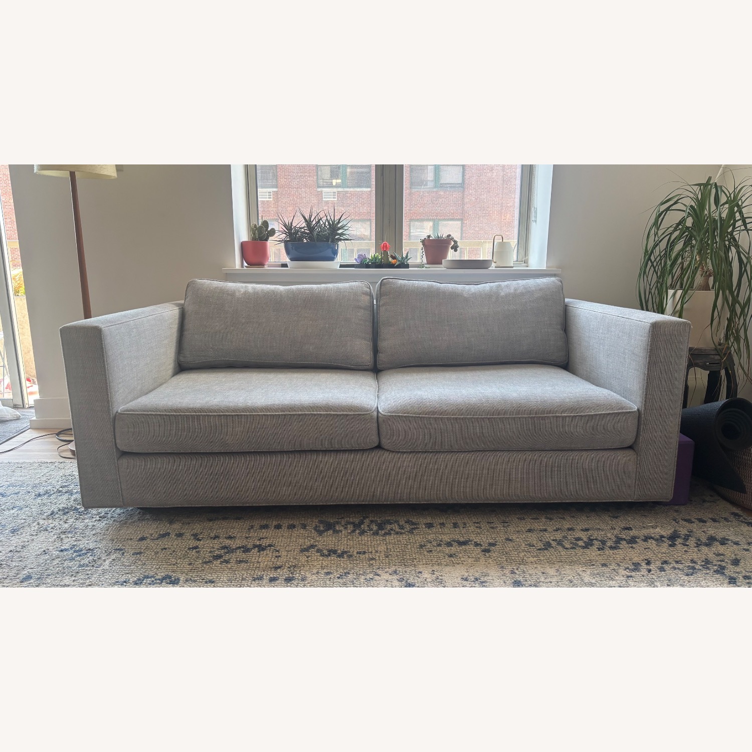 Restoration Hardware Maddox Light Gray 2 Seater Sofa - image-1