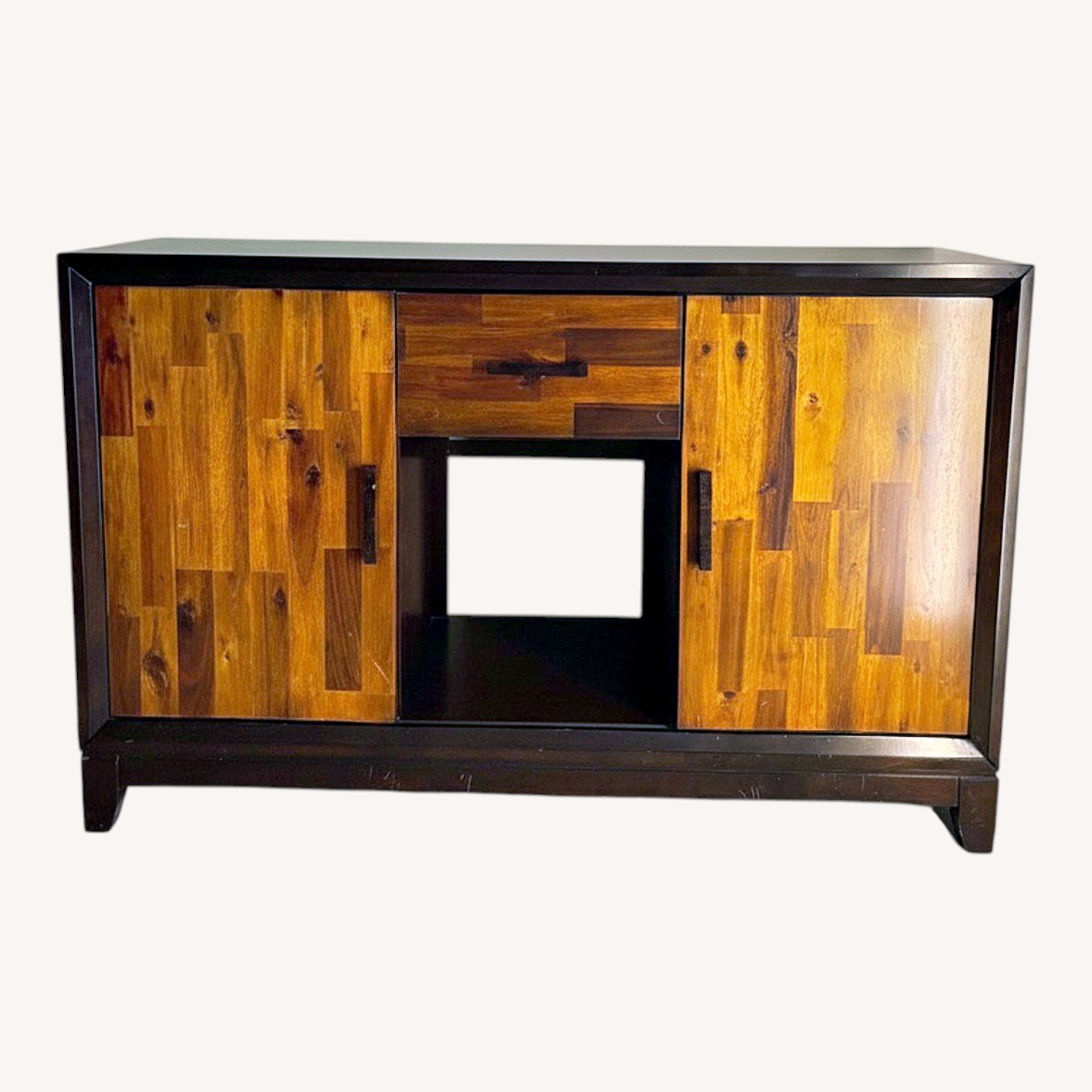 Vintage/Antique Finds Dark Brown Media Storage - image-0