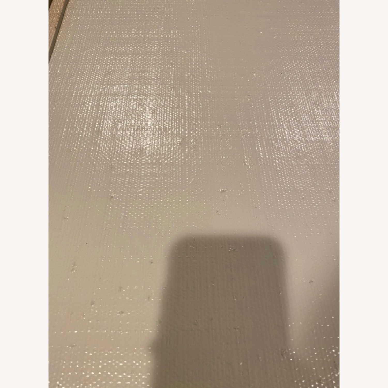 CB2 Bianca Lacquered Linen Parsons Desk - image-4