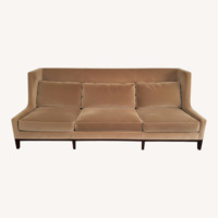Holly Hunt High Back Mohair Sofa