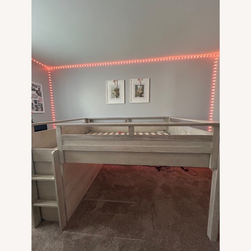 Used Pottery Barn Teen Low Loft Bed Frame Full Size  for sale on AptDeco