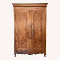 Dark Brown Wood Armoire