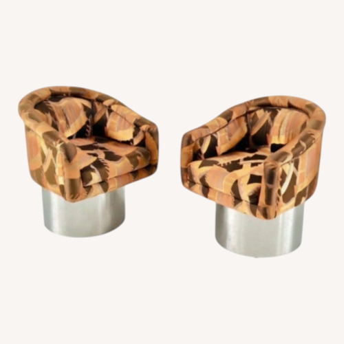 Used Vintage/Antique Silver Metal Accent Chairs for sale on AptDeco