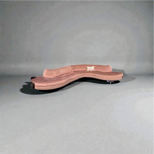 Used Vintage/Antique Finds Pink 2 Piece Sectional for sale on AptDeco