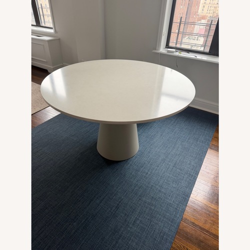 Used Room & Board Quartz & Steel Decker Dining Table for sale on AptDeco