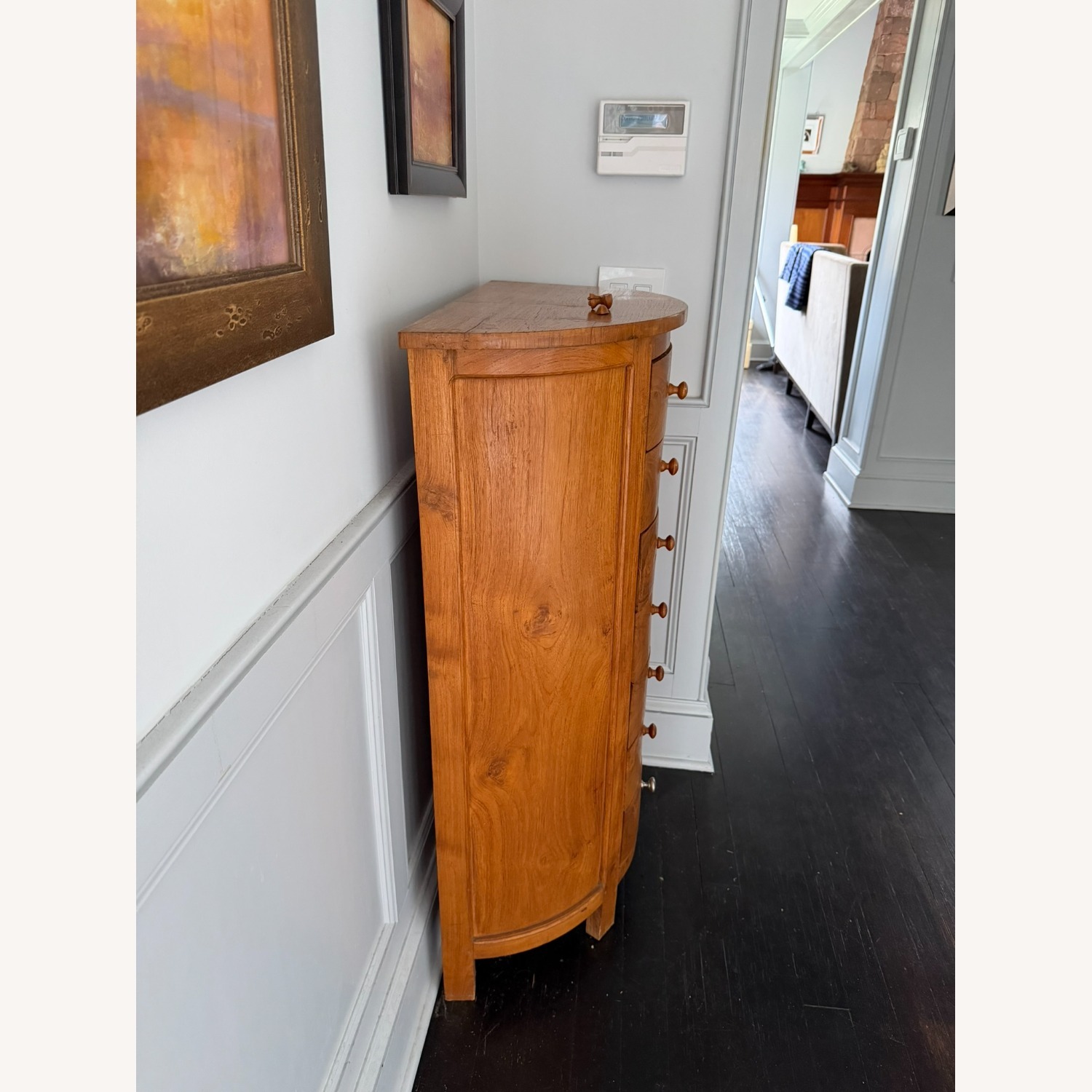 Antique Natural Wood Chest - image-2