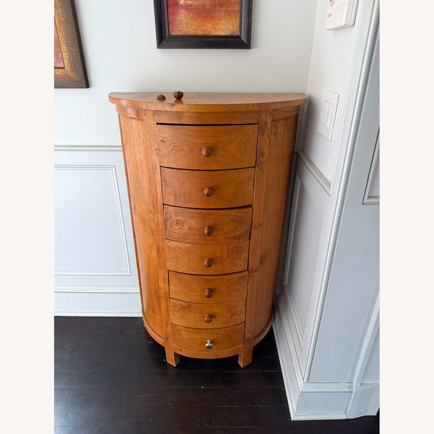 Antique Natural Wood Chest - image-1