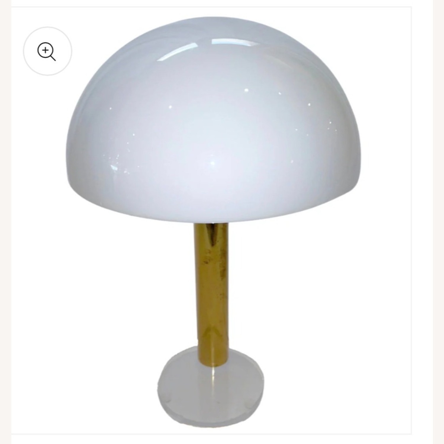 Mushroom Brass Touch Activated Lamp - image-1