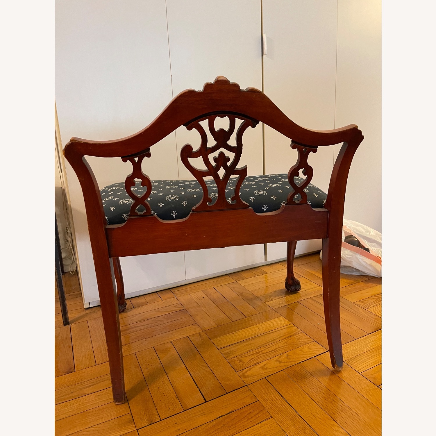 Vintage/Antique Finds Dark Brown Bench - image-4