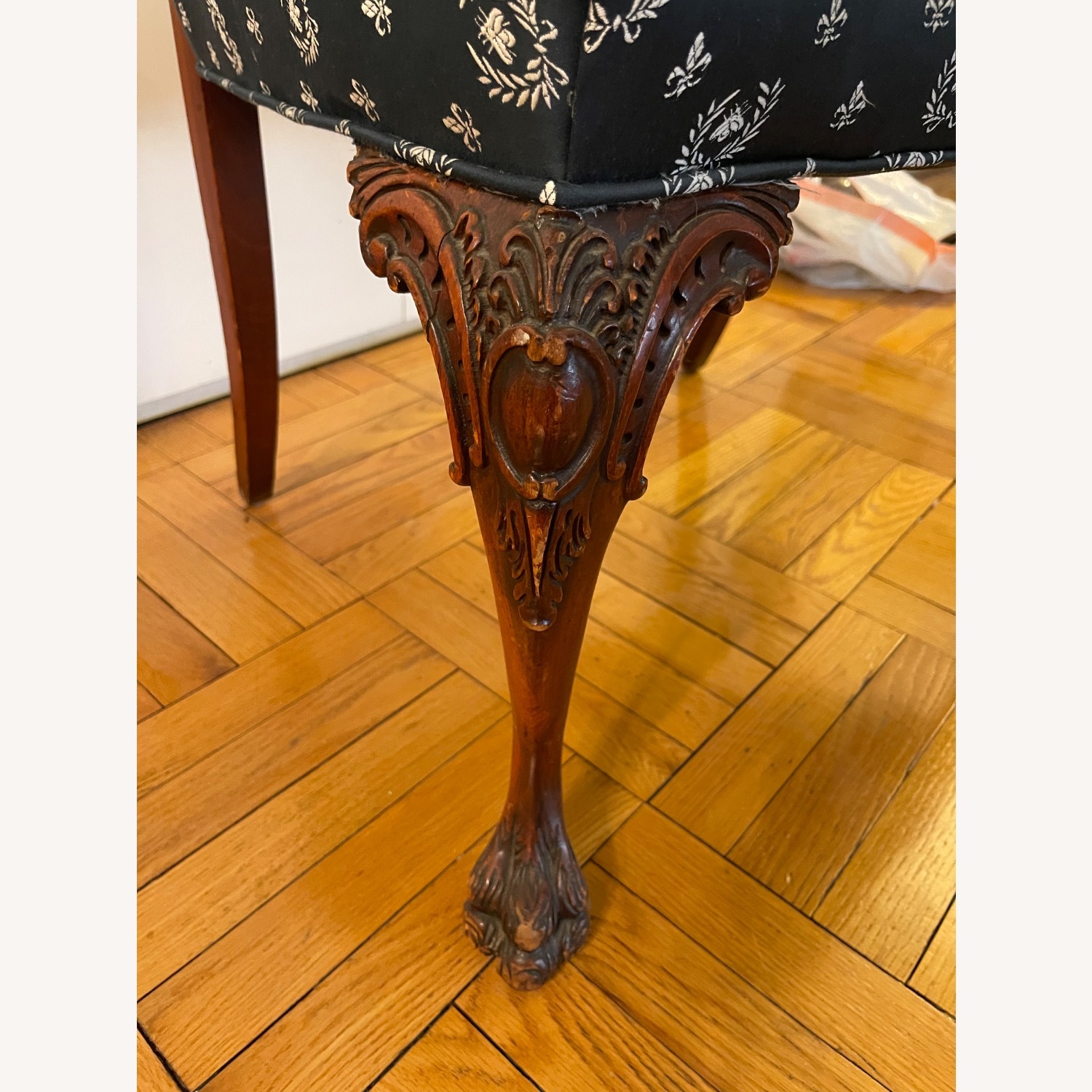 Vintage/Antique Finds Dark Brown Bench - image-2