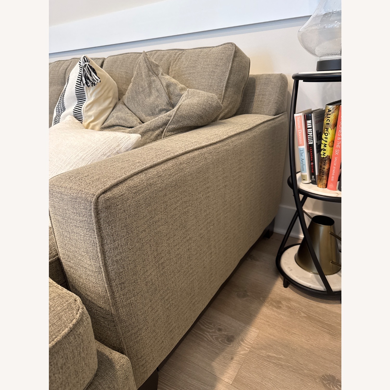 Macy's Light Brown Fabric Sleeper Sofa - image-4