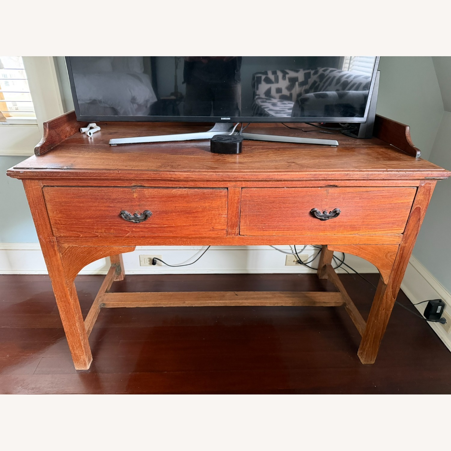 Vintage/Antique Finds Natural Wood Desk - image-3