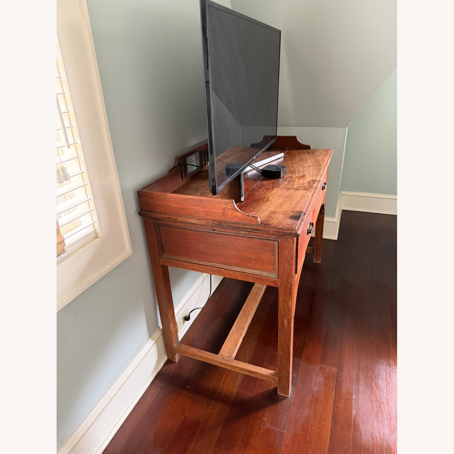 Vintage/Antique Finds Natural Wood Desk - image-2