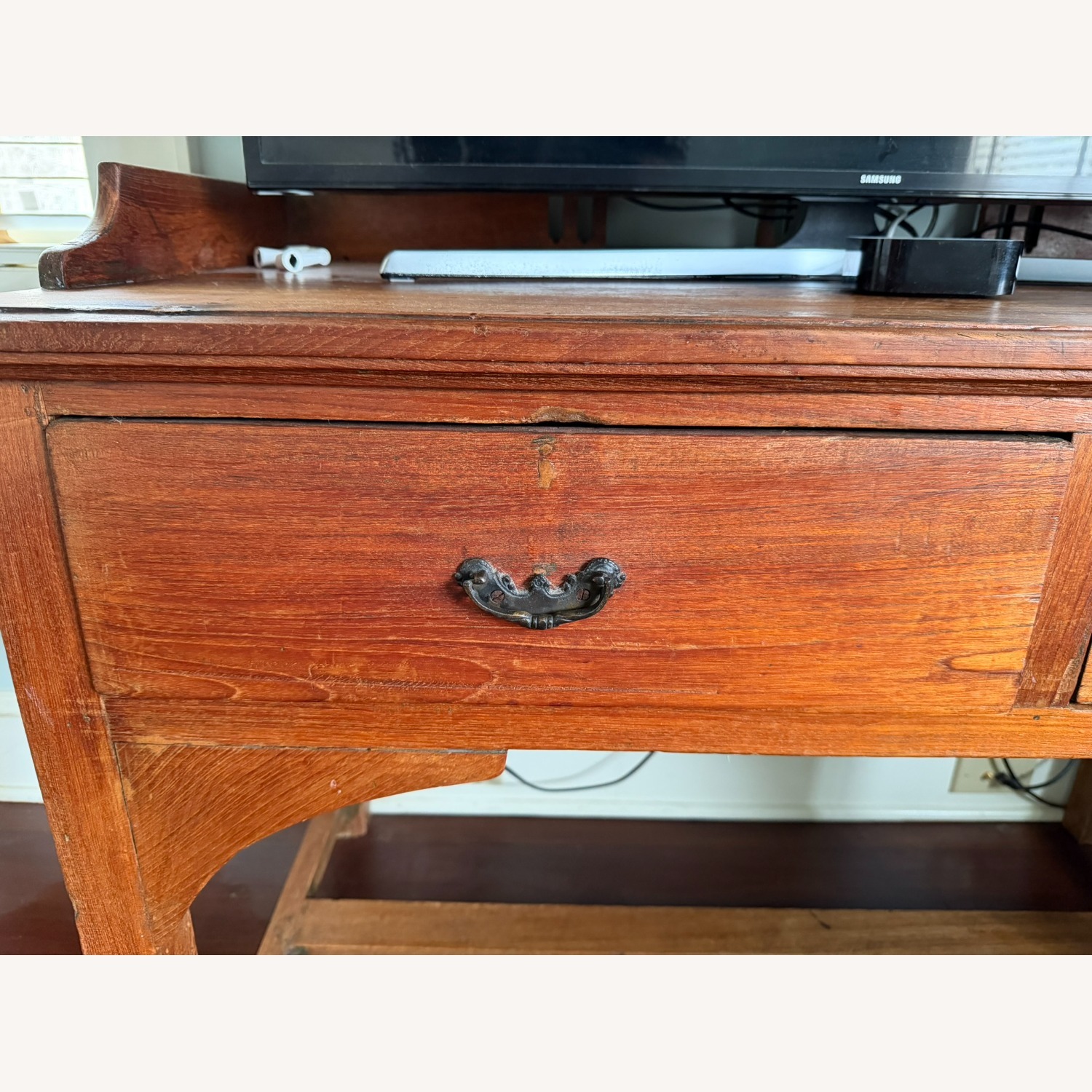 Vintage/Antique Finds Natural Wood Desk - image-4