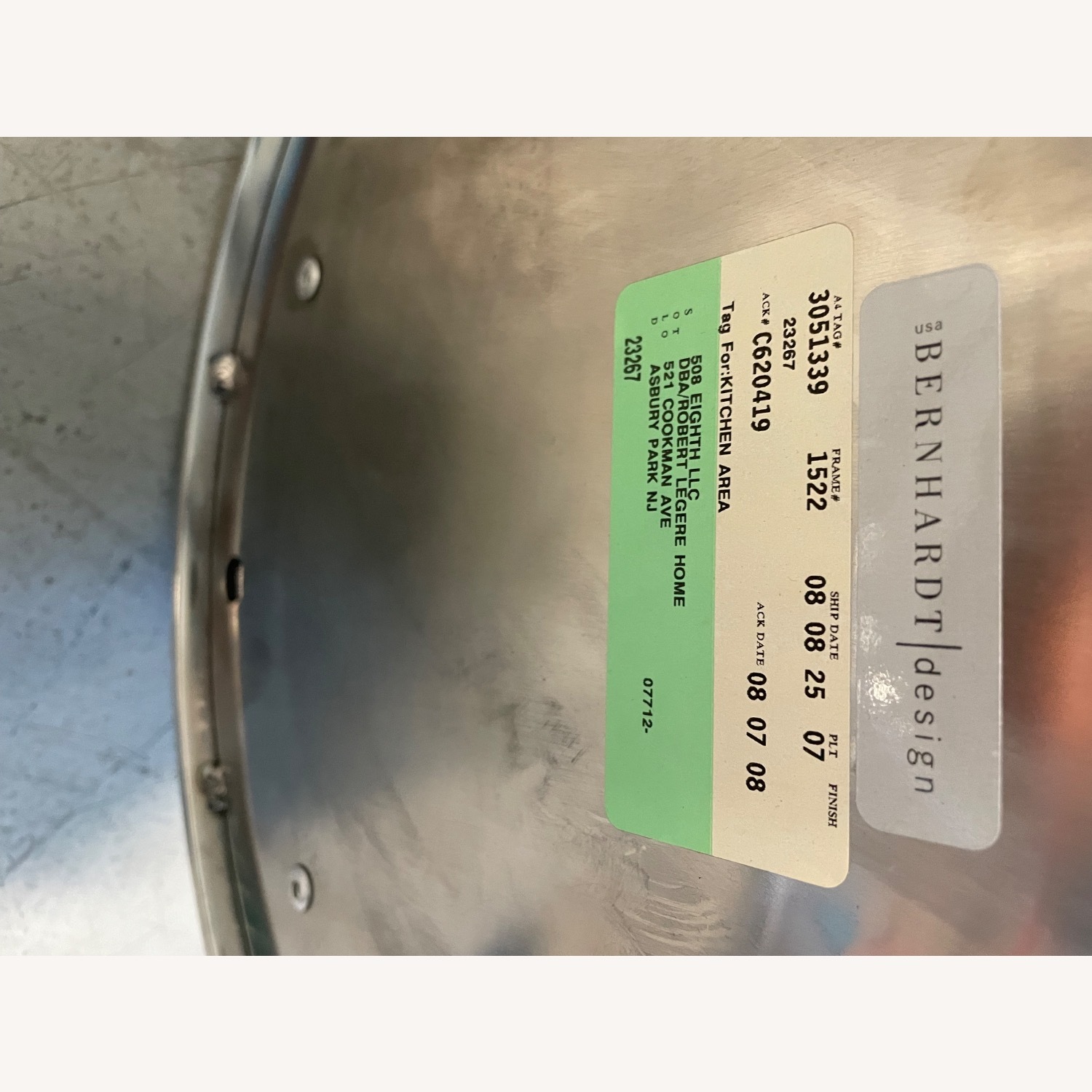 5 Bernhardt Design Aro Bar Stools Metal - image-4