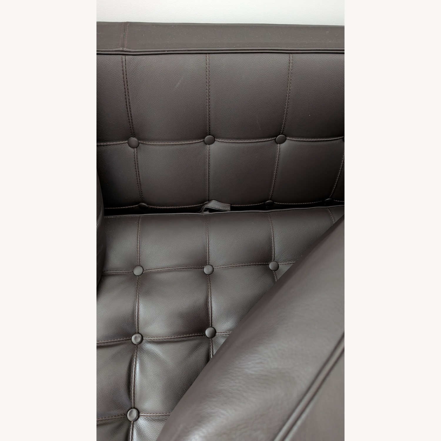 Cassina Privé Dark Brown Leather 2 Seater Sofa - image-4