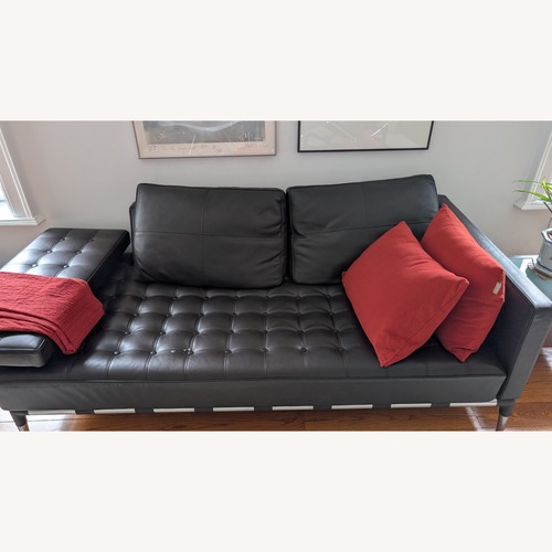Used Cassina Privé Dark Brown Leather 2 Seater Sofa for sale on AptDeco