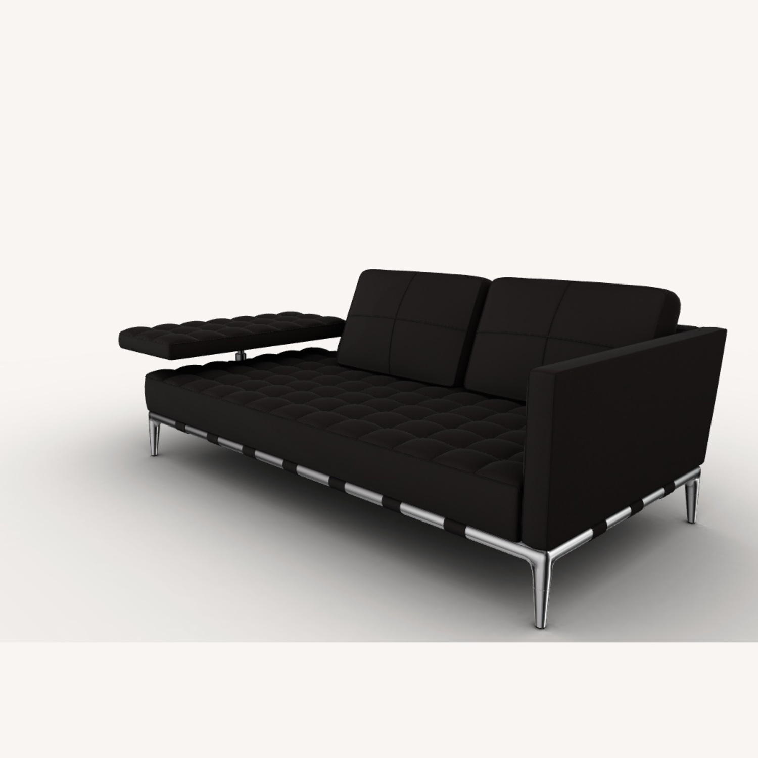 Cassina Privé Dark Brown Leather 2 Seater Sofa - image-4