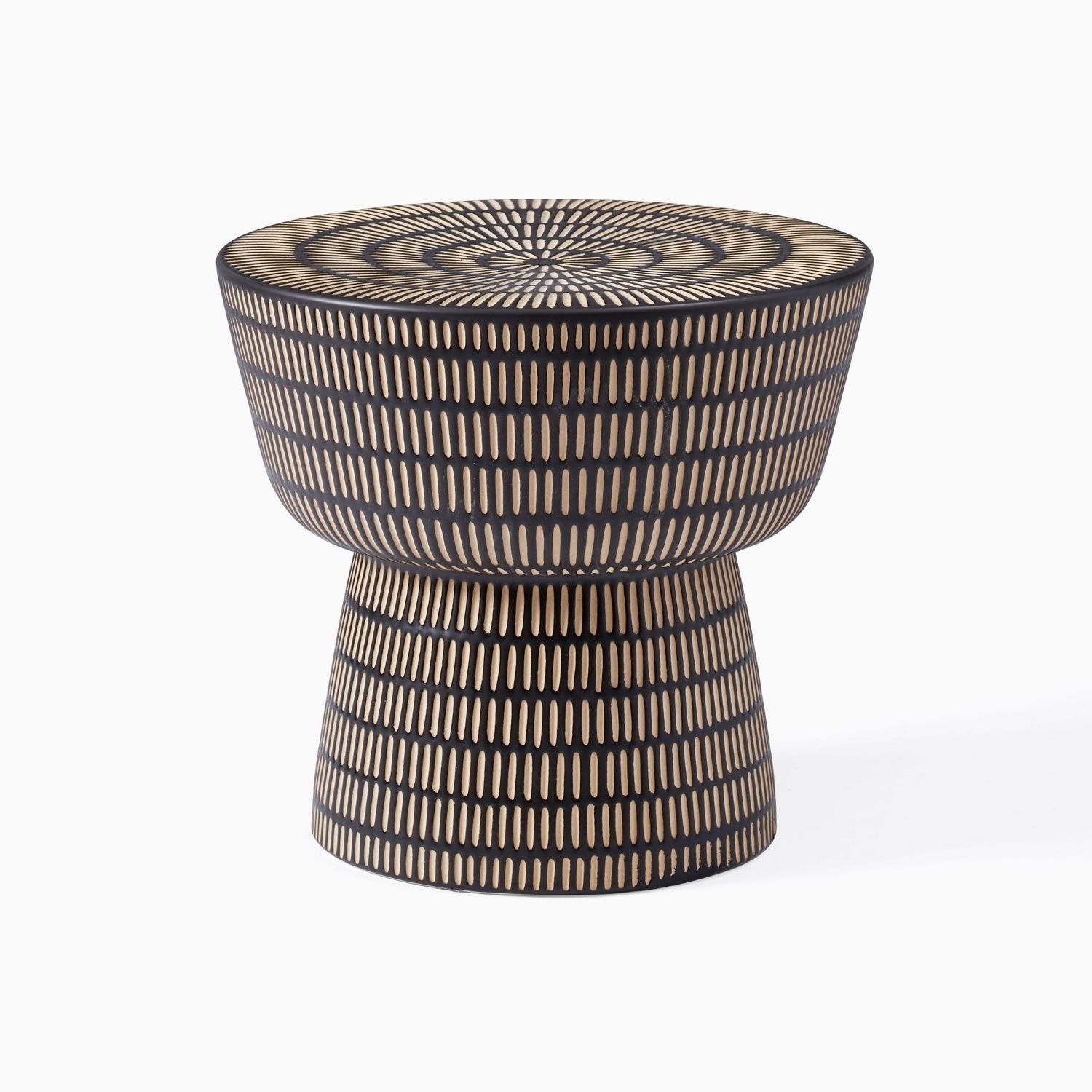 West Elm Faroe Textured Side Table (13") - image-5