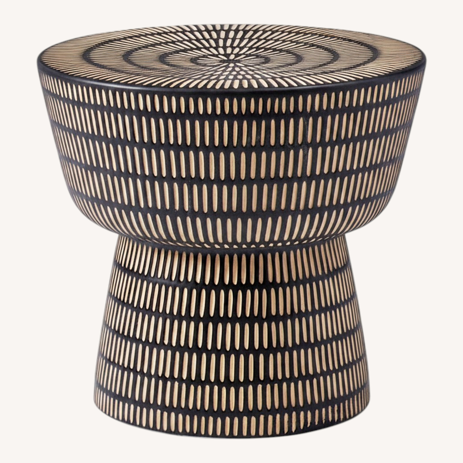 West Elm Faroe Textured Side Table (13") - image-0