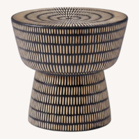 West Elm Faroe Textured Side Table (13")