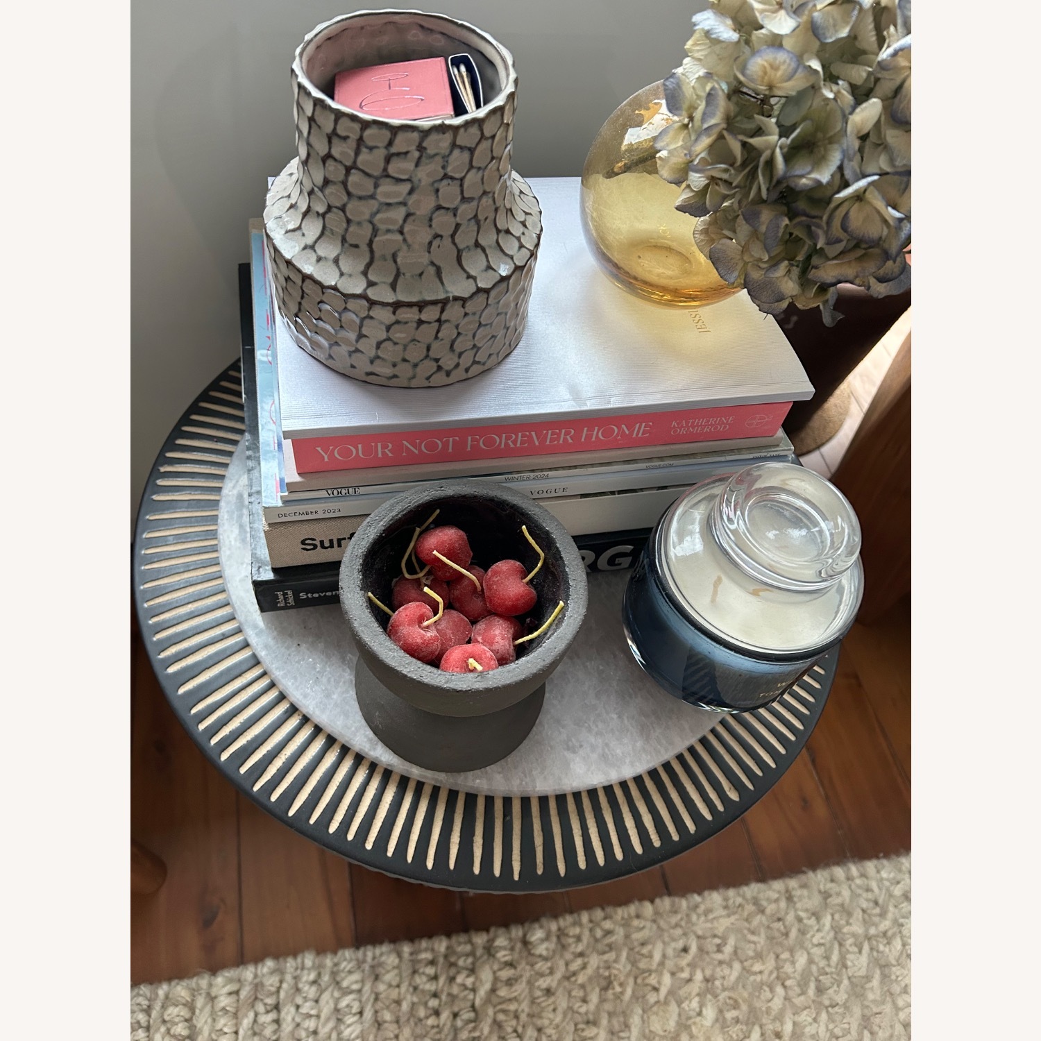 West Elm Faroe Textured Side Table (13") - image-3