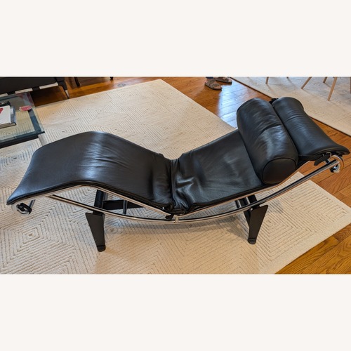 Used Cassina Black Leather Recliner for sale on AptDeco