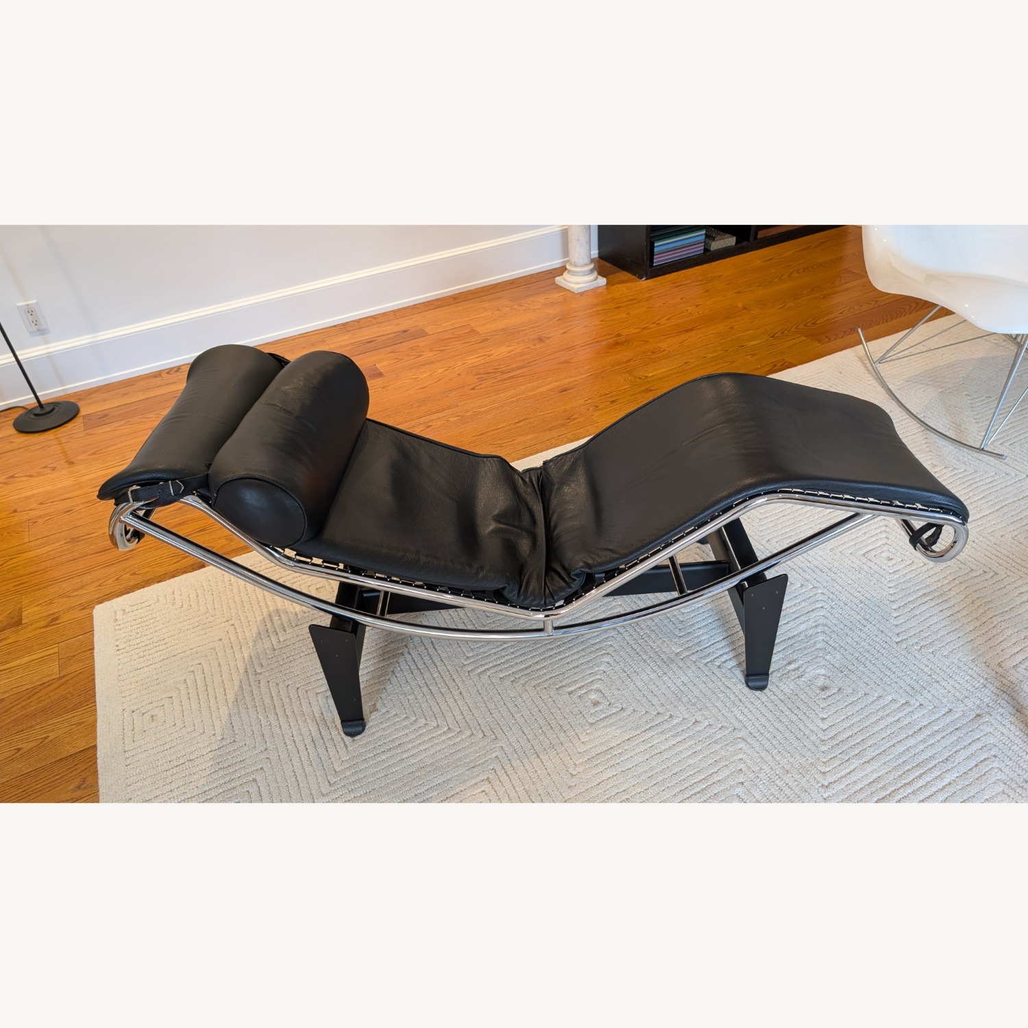 Cassina Black Leather Recliner - image-2