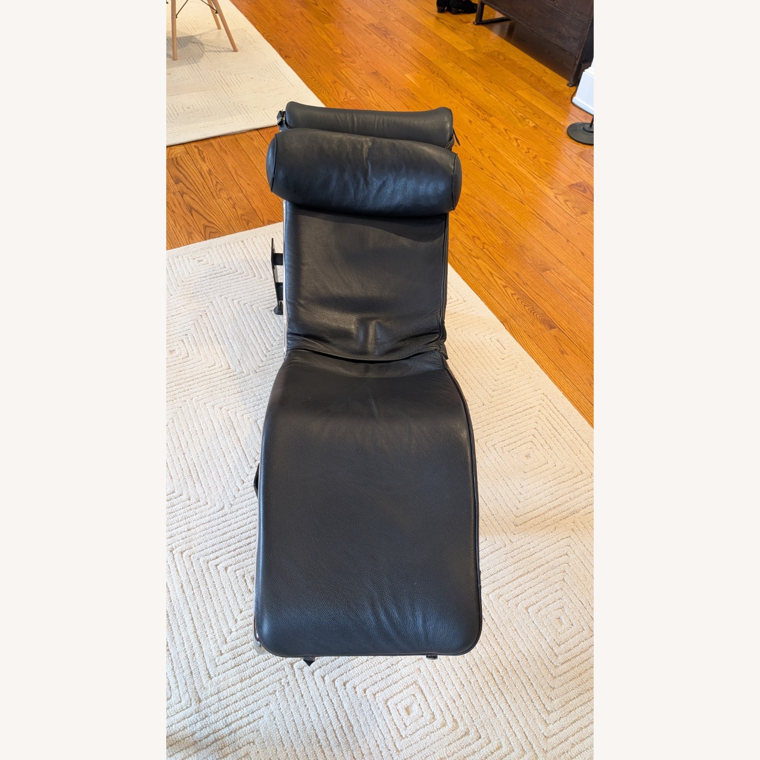 Cassina Black Leather Recliner - image-3