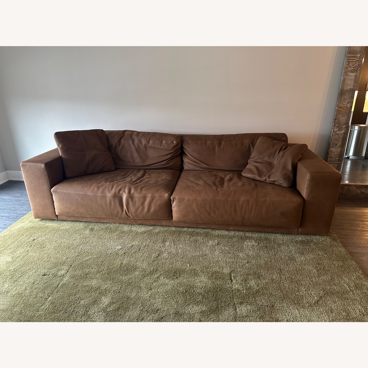 Restoration Hardware Cloud Dark Brown 3+ Seater Sofa - image-2