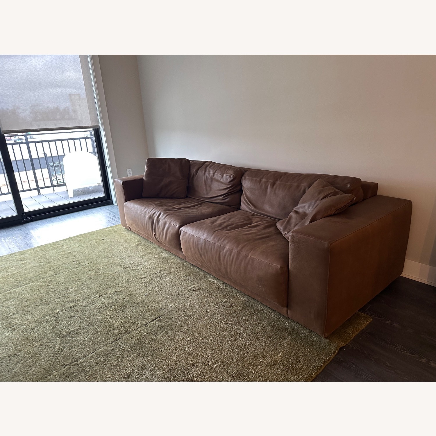 Restoration Hardware Cloud Dark Brown 3+ Seater Sofa - image-1