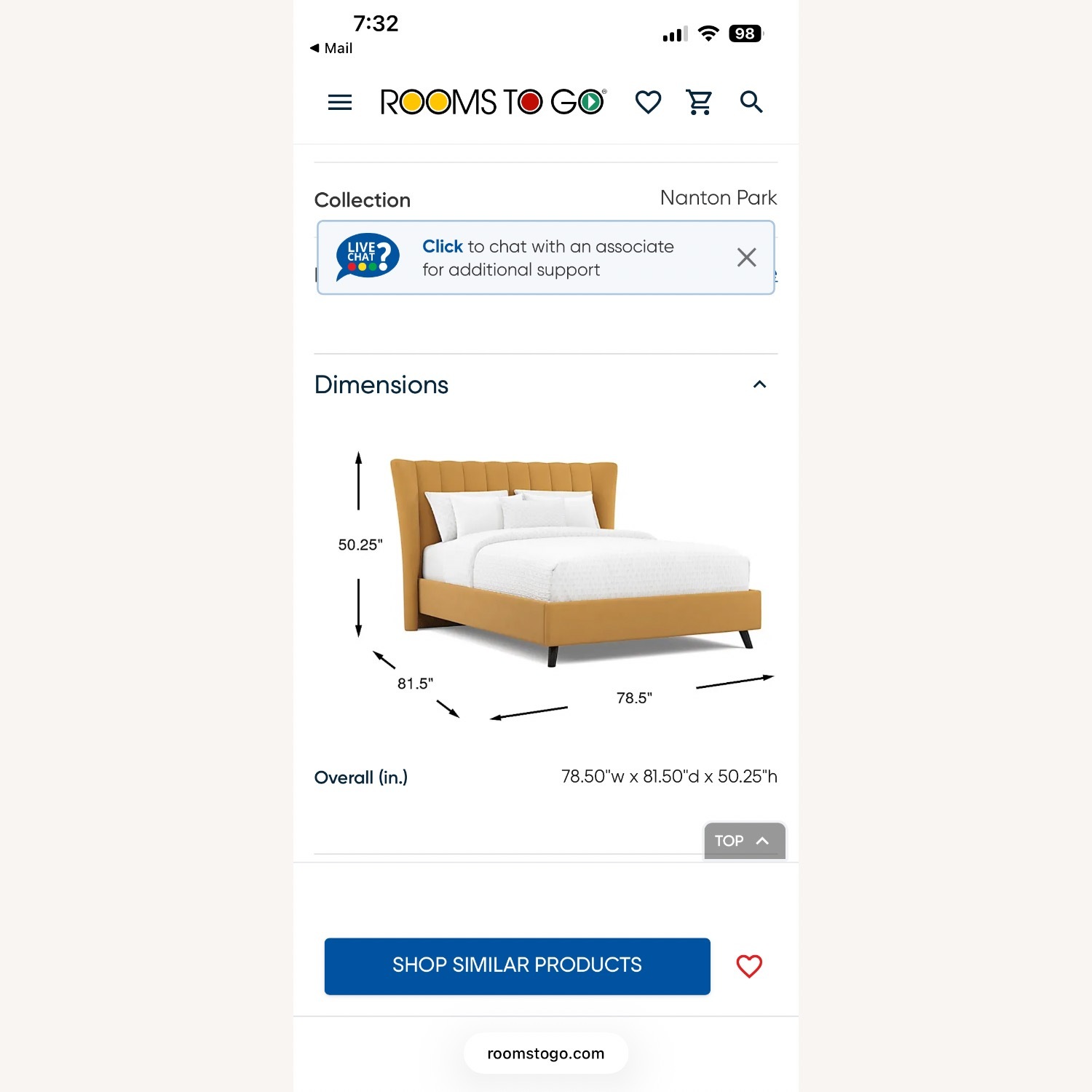 Yellow Velvet Queen Bed  - image-4