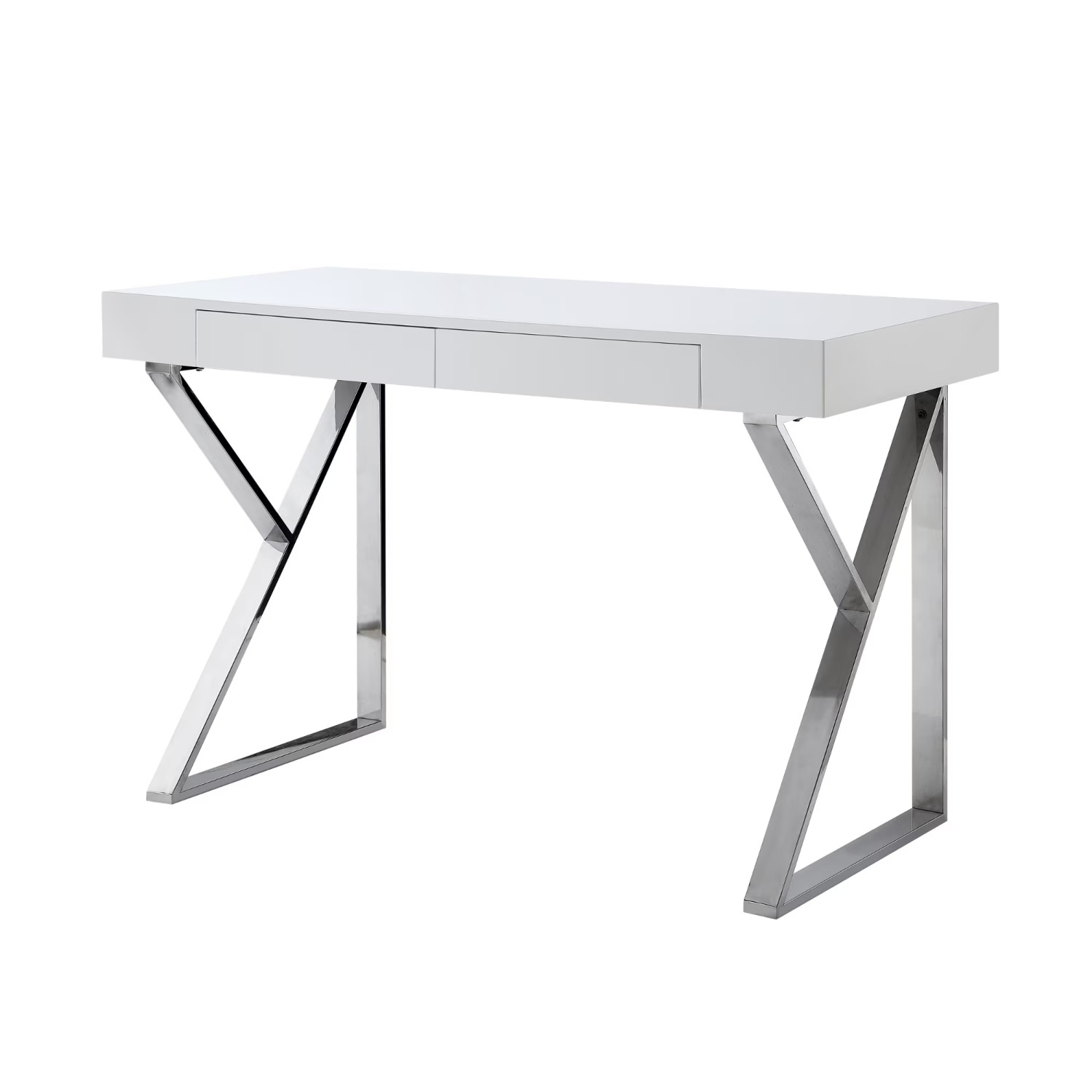 Modani Jonathan Desk White Wood Desk - image-6