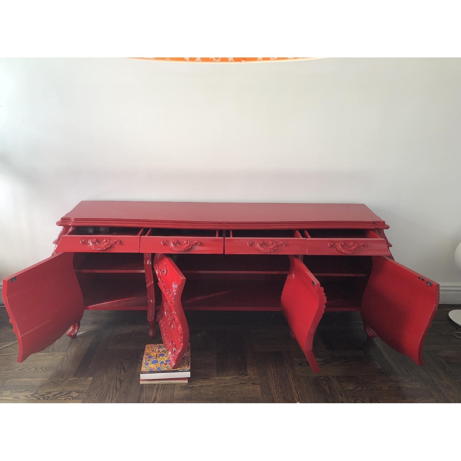 Vintage/Antique Finds Red Wood Sideboard - image-4