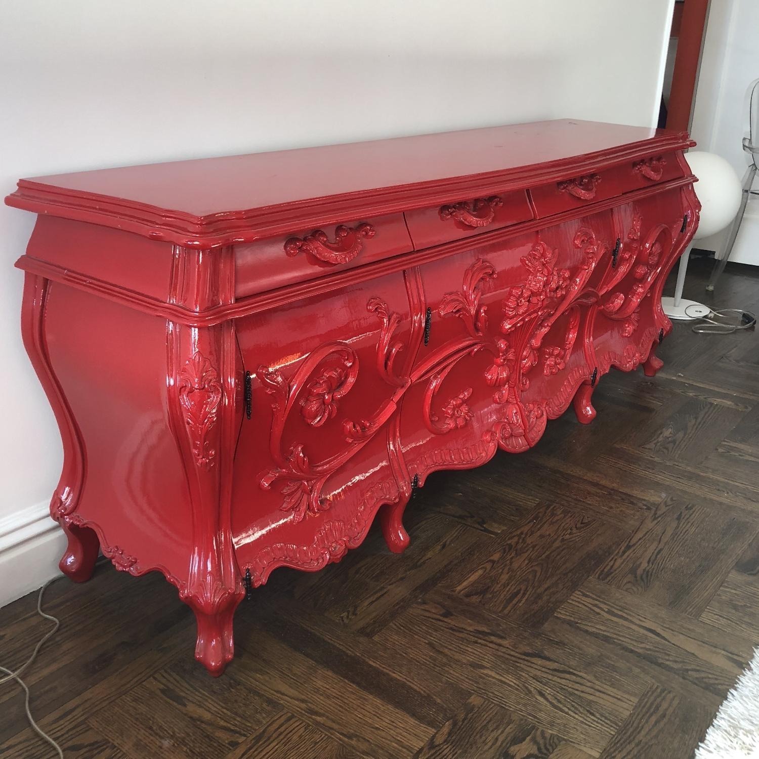 Vintage/Antique Finds Red Wood Sideboard - image-3
