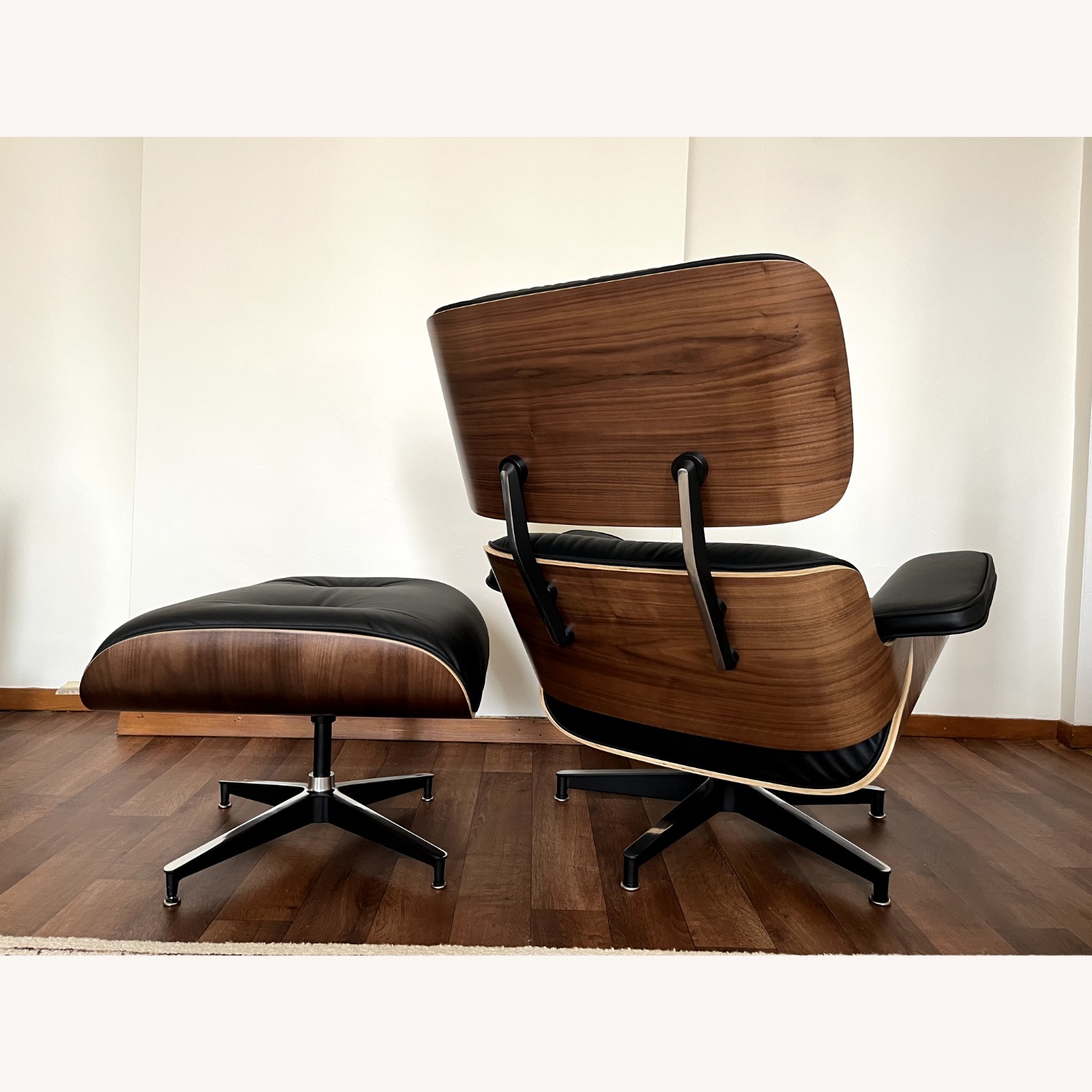 Eames Lounge Chair Replica Tall Walnut - image-3