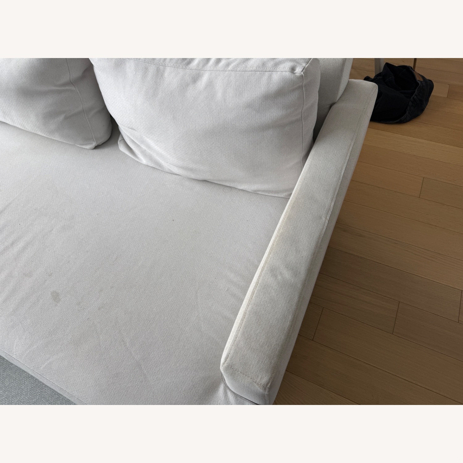 West Elm Andes White Fabric 3+ Seater Sofa - image-5