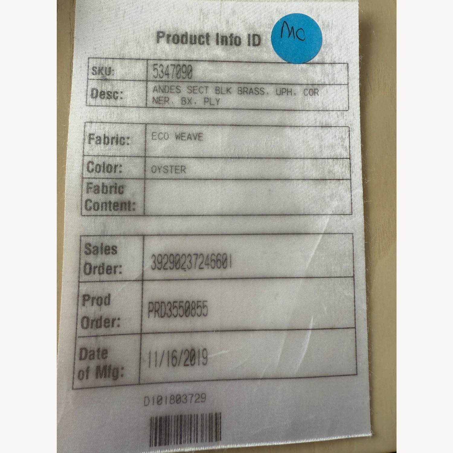 West Elm Andes White Fabric 3+ Seater Sofa - image-9