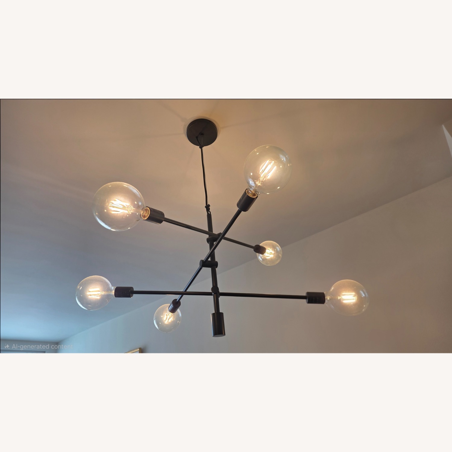 West Elm Staggered Light Chandelier (29") - image-2
