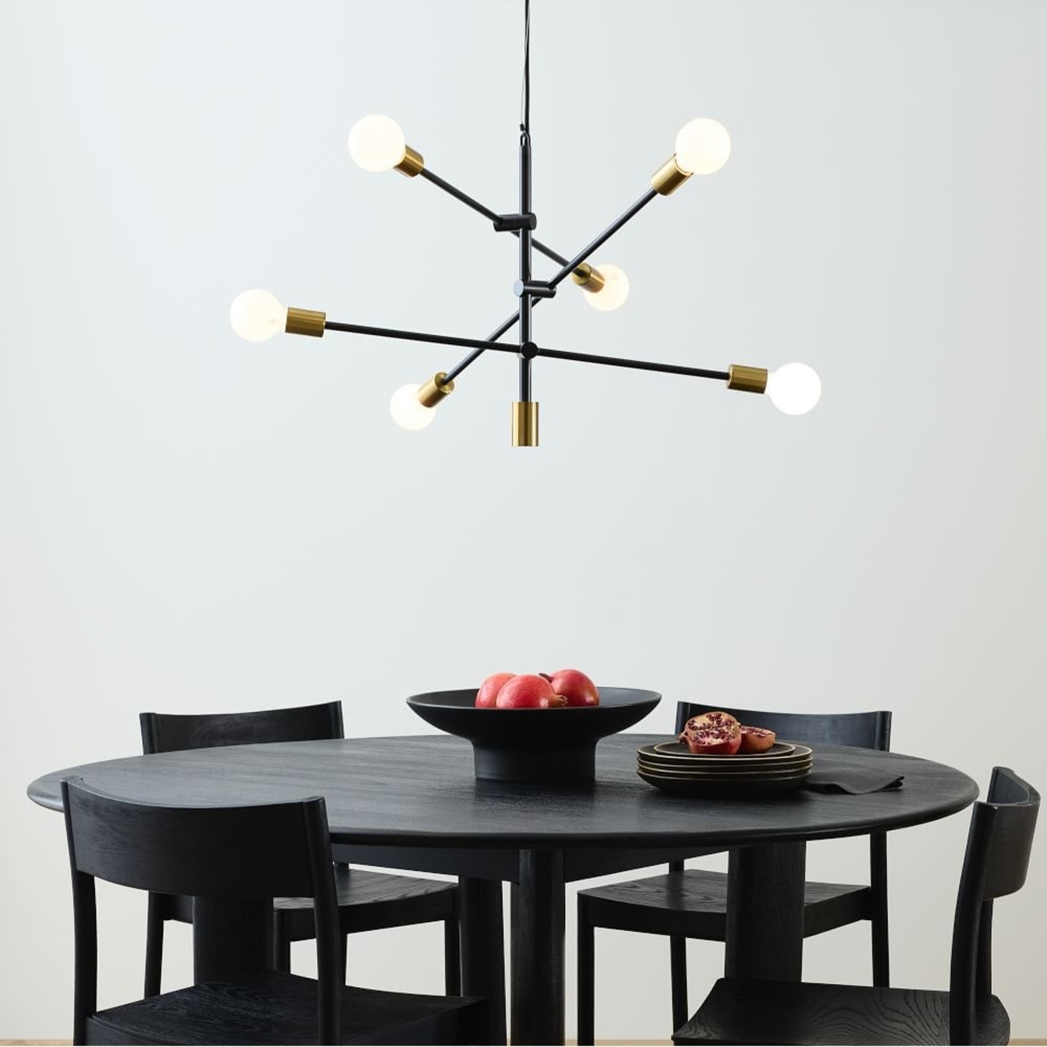 West Elm Staggered Light Chandelier (29") - image-4