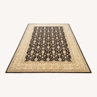 Black Wool Area Rug 10' x 14'