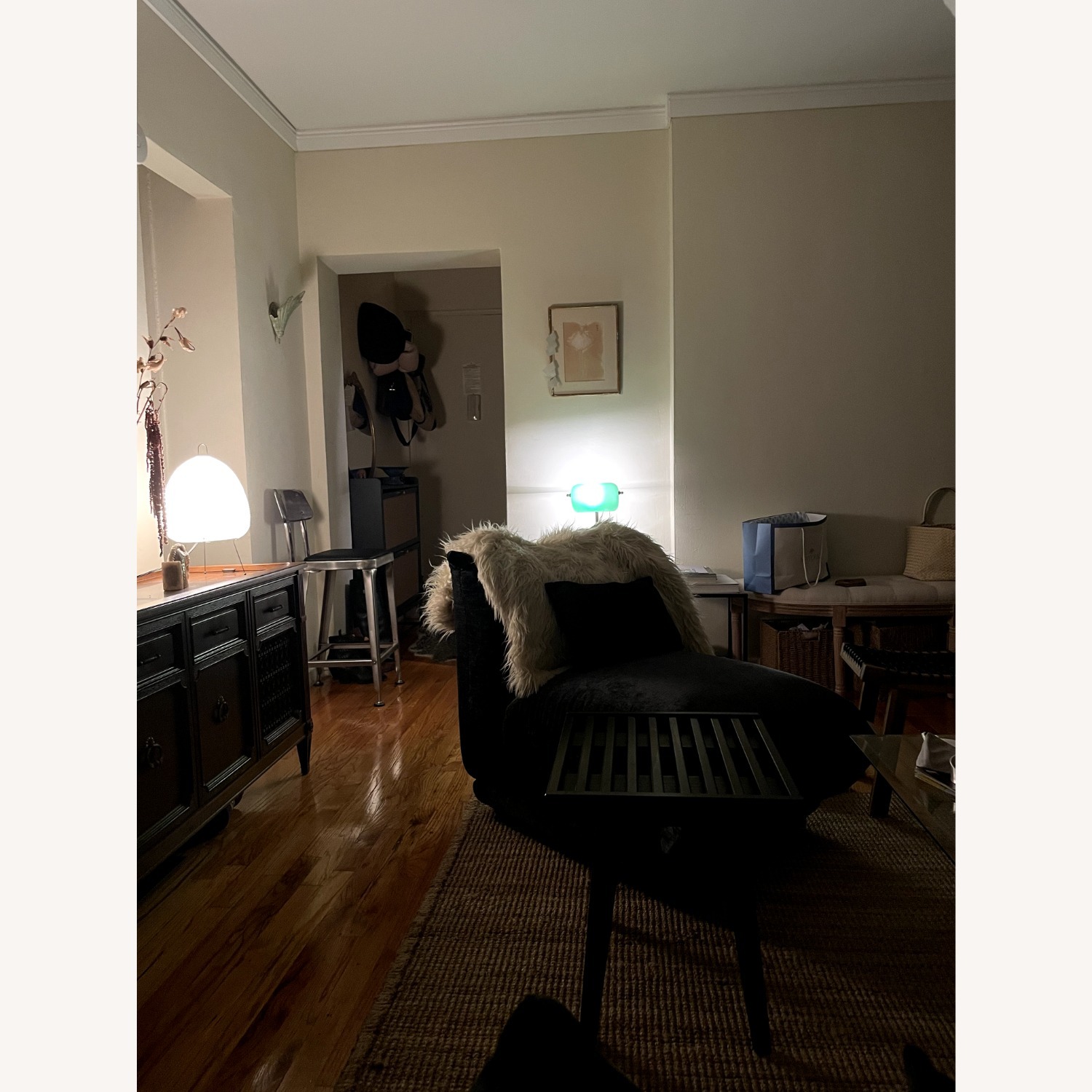 Blue Velvet 5 Piece Sectional - image-5