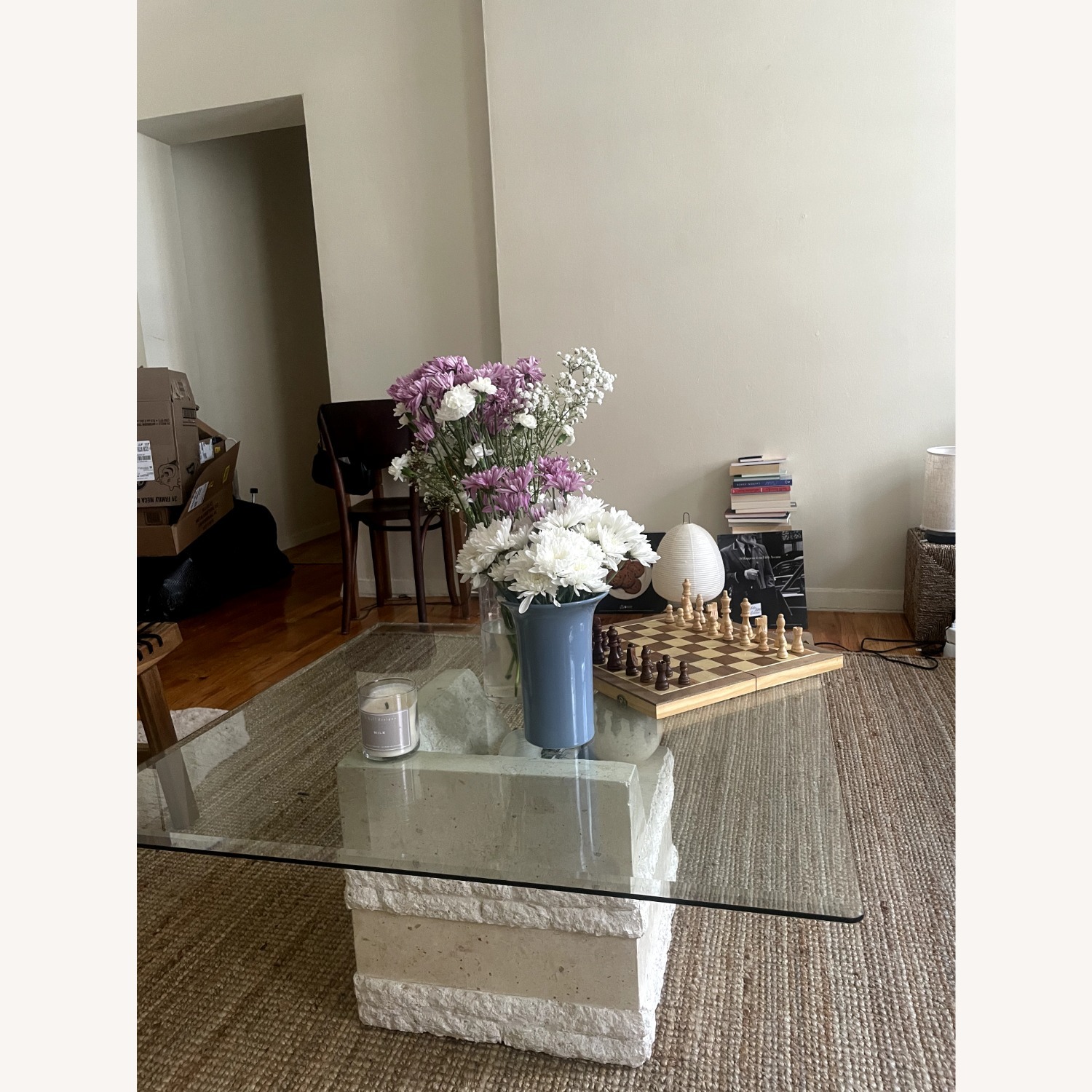 Natural Marble Coffee Table - image-2