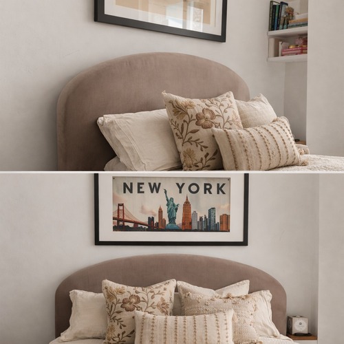Used West Elm Curved Headboard for sale on AptDeco