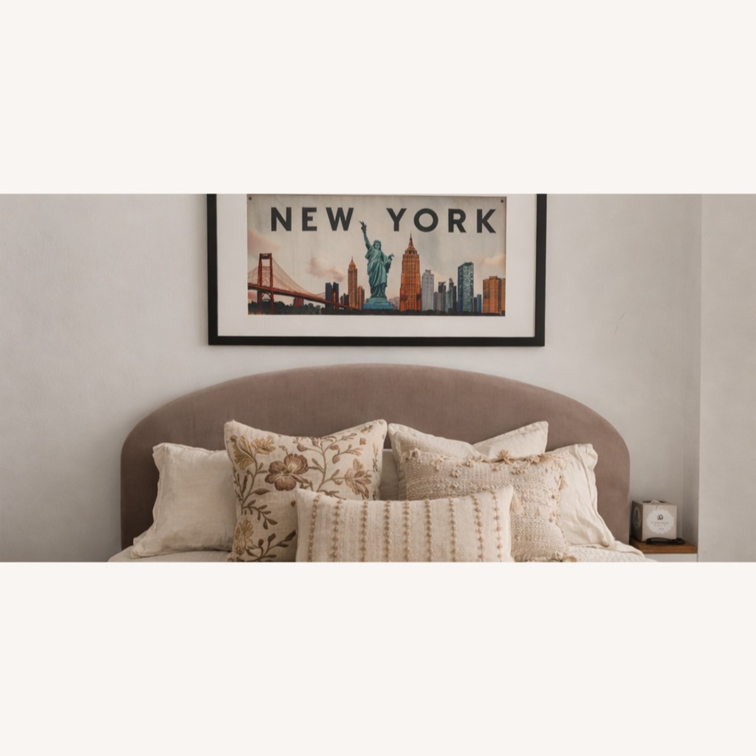 West Elm Curved Headboard - image-2